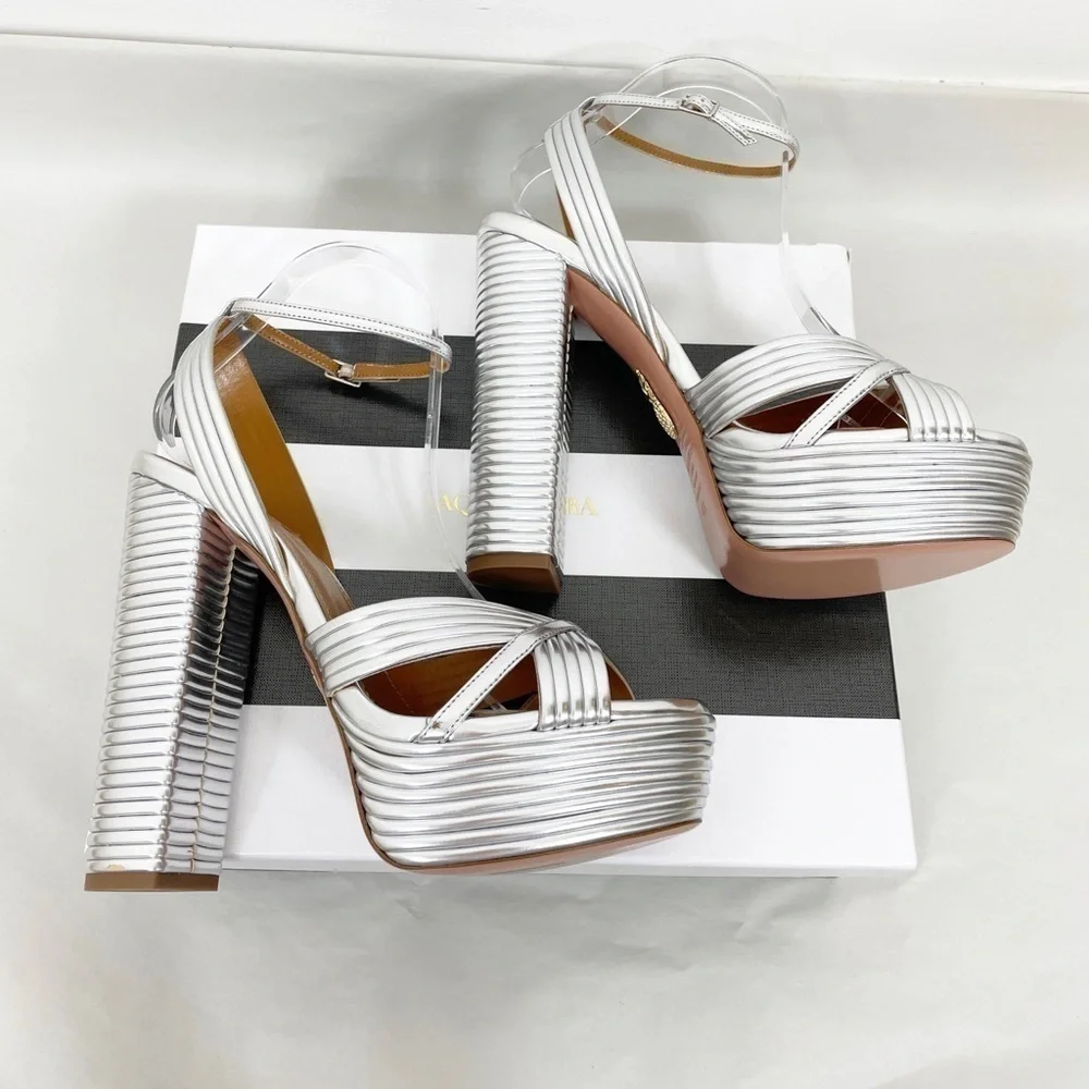 Aquazzura Sundance Plateau Platform Heels